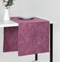 Hermia Milano Camino de Mesa Damasco 45 x 150 cm Poliéster No Planchar Damson